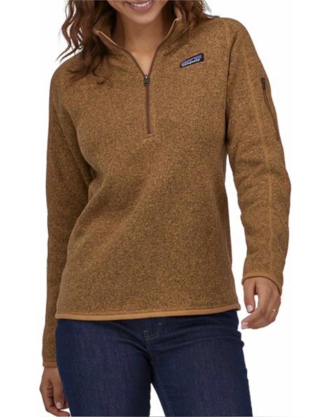 Patagonia Women's Better Sweater Quarter-Zip Pullover - Nest Brown M